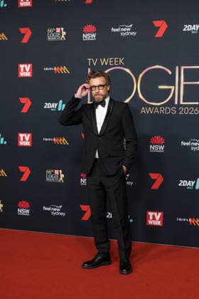LOGIE AWARDS SYDNEY 2026, Simon Baker attends the red carpet during the 2026 Logie Awards at the Star in Sydney, Sunday, August 16, 2026. ( NO ARCHIVING Sydney New South Wales Australia  Copyright: xANNAxKUCERAx 20260816186822083432
