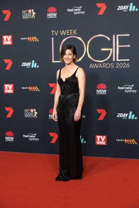 LOGIE AWARDS SYDNEY 2026, Brooke Satchwell attends the red carpet during the 2026 Logie Awards at the Star in Sydney, Sunday, August 16, 2026. ( NO ARCHIVING Sydney New South Wales Australia  Copyright: xANNAxKUCERAx 20260816114585524873