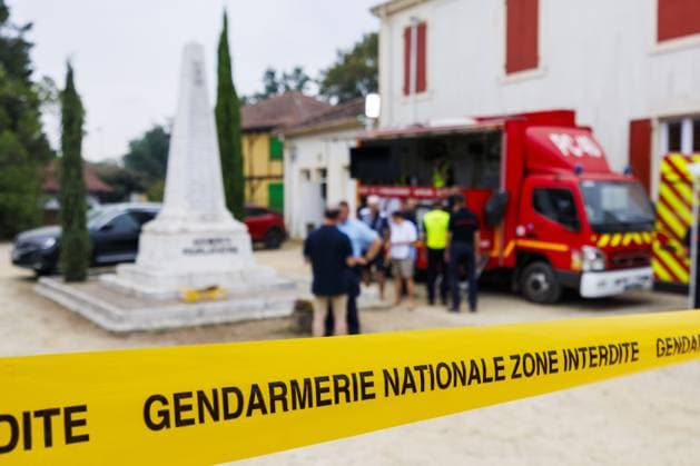 Luglon, Frankreich, 2026-08-16 09:53:21 Luglon, 16-08-2026, the fire department command post in Luglon. Photo: NLBeeld Robert Meerding Credit: NL Beeld Robert Meerding Inc  Copyright: xx x