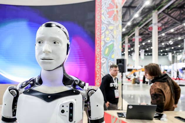 RUSSIA, REPUBLIC OF TATARSTAN - AUGUST 16, 2026: An android in the Kazan Expo International Exhibition Centre in Bolshiye Kabany during the 4th Sprouts Business Forum titled Sprouts: Russia and China – Mutually Beneficial Cooperation scheduled for 16-19 August 2026. Yevgeny Messman TASS Host Photo Agency  96243430