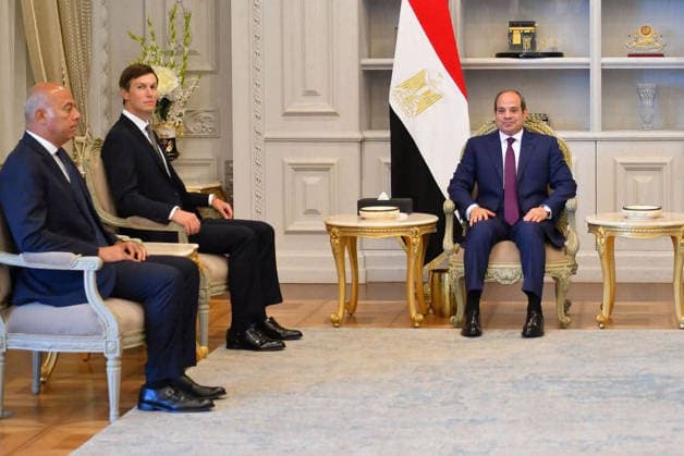 Egyptian President Sisi Receives Jared Kushner in New Alamein Egyptian President Abdel Fatah al-Sisi receives Jared Kushner, son-in-law of the US president, in New Alamein, Egypt, on August 16, 2026. Egyptian Foreign Minister Badr Abdelatty and General Intelligence Service chief Hassan Rashad also attended the meeting. Photo by Egyptian President Office apaimages Cairo Cairo Egypt 160826_Egypt_EPO_00(1) Copyright: xapaimagesxEgyptianxPresidentxOfficex xapaimagesx