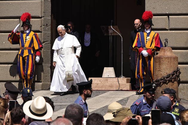 August 16, 2026. Vatican City - POPE LEO XIV delivers Angelus prayer in Castel Gandolfo. EvandroInetti_via ZUMA Wire Castel Gandolfo - ZUMAi15_ 20260816_zaf_i15_015 Copyright: xEvandroxInettix