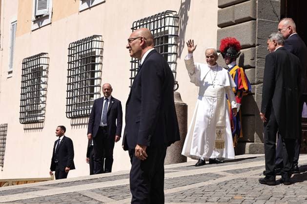 August 16, 2026. Vatican City - POPE LEO XIV delivers Angelus prayer in Castel Gandolfo. EvandroInetti_via ZUMA Wire Castel Gandolfo - ZUMAi15_ 20260816_zaf_i15_023 Copyright: xEvandroxInettix