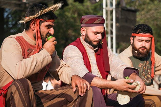 ARMENIA, YEREVAN - AUGUST 16, 2026: People take part in Yerevan Taraz Fest 2026, an annual festival promoting Armenian culture and traditional costumes. Alexander Patrin TASS  96253514