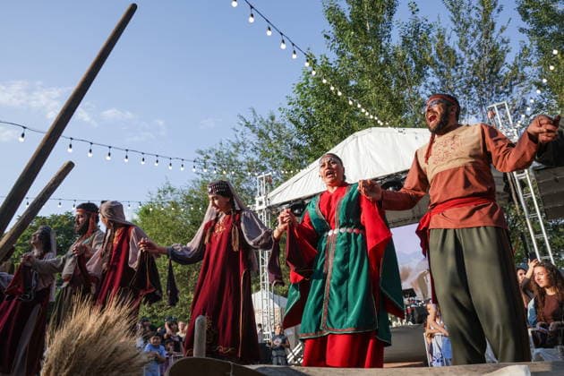 ARMENIA, YEREVAN - AUGUST 16, 2026: People take part in Yerevan Taraz Fest 2026, an annual festival promoting Armenian culture and traditional costumes. Alexander Patrin TASS  96253521
