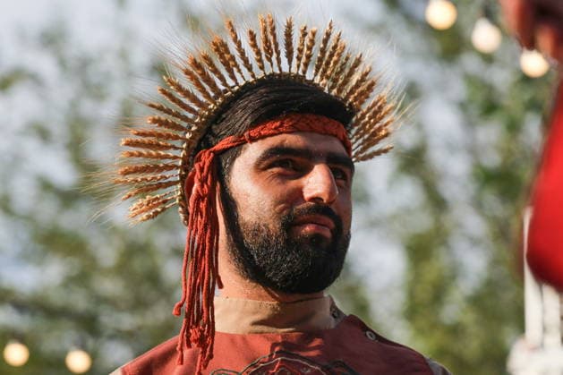 ARMENIA, YEREVAN - AUGUST 16, 2026: A man takes part in Yerevan Taraz Fest 2026, an annual festival promoting Armenian culture and traditional costumes. Alexander Patrin TASS  96253574