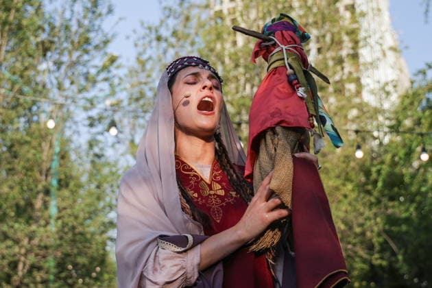 ARMENIA, YEREVAN - AUGUST 16, 2026: A woman takes part in Yerevan Taraz Fest 2026, an annual festival promoting Armenian culture and traditional costumes. Alexander Patrin TASS  96253697