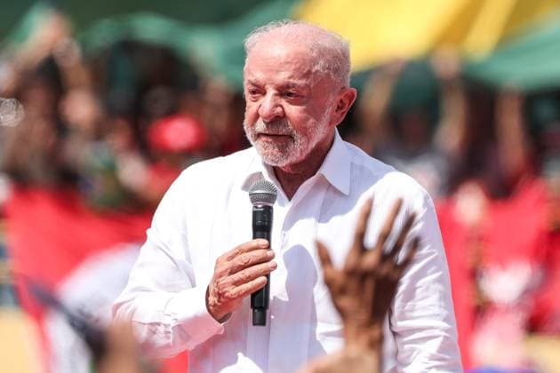 President Lula begins his reelection campaign in Sao Bernardo do Campo. Sao Bernardo do Campo, SP. 08 16 2026 - Elections - Brazil - Launch event for the re-election campaign of President Luiz Inacio Lula da Silva (PT), at the Primeiro de Maio Municipal Stadium, in Vila Euclides, Sao Bernardo do Campo, metropolitan region of Sao Paulo, this Sunday, August 16, 2026.(Foto: Marina Uezima Brazil Photo Press Brazil Photo Press) INTERNATIONAL Sao Bernardo do Campo Sao Paulo Brasil Copyright: xMarinaxUezimax