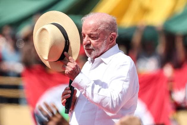 President Lula begins his reelection campaign in Sao Bernardo do Campo. Sao Bernardo do Campo, SP. 08 16 2026 - Elections - Brazil - Launch event for the re-election campaign of President Luiz Inacio Lula da Silva (PT), at the Primeiro de Maio Municipal Stadium, in Vila Euclides, Sao Bernardo do Campo, metropolitan region of Sao Paulo, this Sunday, August 16, 2026.(Foto: Marina Uezima Brazil Photo Press Brazil Photo Press) INTERNATIONAL Sao Bernardo do Campo Sao Paulo Brasil Copyright: xMarinaxUezimax