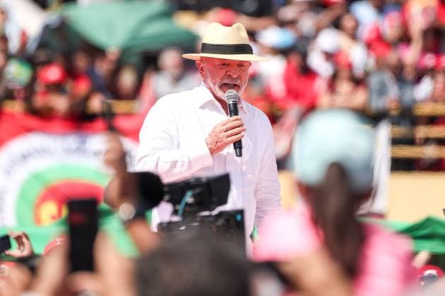 President Lula begins his reelection campaign in Sao Bernardo do Campo. Sao Bernardo do Campo, SP. 08 16 2026 - Elections - Brazil - Launch event for the re-election campaign of President Luiz Inacio Lula da Silva (PT), at the Primeiro de Maio Municipal Stadium, in Vila Euclides, Sao Bernardo do Campo, metropolitan region of Sao Paulo, this Sunday, August 16, 2026.(Foto: Marina Uezima Brazil Photo Press Brazil Photo Press) INTERNATIONAL Sao Bernardo do Campo Sao Paulo Brasil Copyright: xMarinaxUezimax