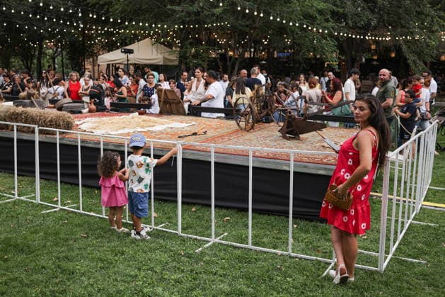 ARMENIA, YEREVAN - AUGUST 16, 2026: People attend Yerevan Taraz Fest 2026, an annual festival promoting Armenian culture and traditional costumes. Alexander Patrin TASS  96253571