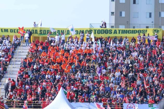 RECORD DATE NOT STATED Lula lanca candidatura Sao Paulo (SP), August 16, 2026 Where it all began: President Lula at a rally for his fourth term this Sunday morning at the Primeiro de Maio Stadium in Sao Bernardo do Campo, Sao Paulo (16). IMAGO Jefferson Aguiar Sao Paulo Brasil Copyright: xJeffersonxAguiarx