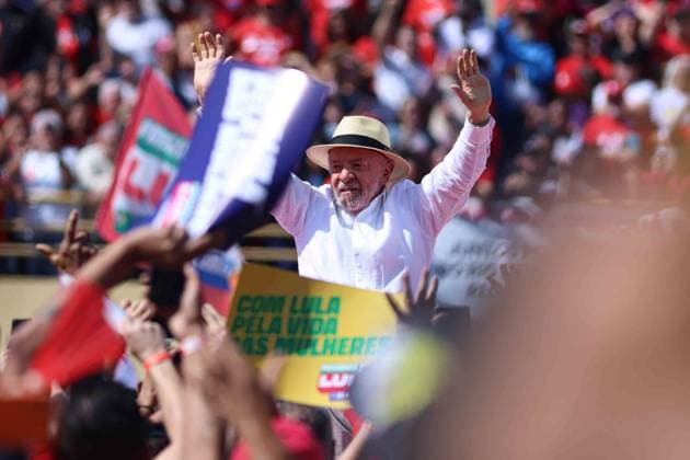 RECORD DATE NOT STATED Lula lanca candidatura Sao Paulo (SP), August 16, 2026 Where it all began: President Lula at a rally for his fourth term this Sunday morning at the Primeiro de Maio Stadium in Sao Bernardo do Campo, Sao Paulo (16). IMAGO Jefferson Aguiar Sao Paulo Brasil Copyright: xJeffersonxAguiarx