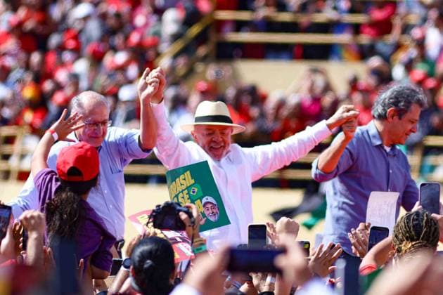 RECORD DATE NOT STATED Lula lanca candidatura Sao Paulo (SP), August 16, 2026 Where it all began: President Lula at a rally for his fourth term this Sunday morning at the Primeiro de Maio Stadium in Sao Bernardo do Campo, Sao Paulo (16). IMAGO Jefferson Aguiar Sao Paulo Brasil Copyright: xJeffersonxAguiarx