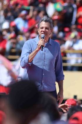 RECORD DATE NOT STATED Lula lanca candidatura Sao Paulo (SP), August 16, 2026 Where it all began: President Lula at a rally for his fourth term this Sunday morning at the Primeiro de Maio Stadium in Sao Bernardo do Campo, Sao Paulo (16). IMAGO Jefferson Aguiar Sao Paulo Brasil Copyright: xJeffersonxAguiarx