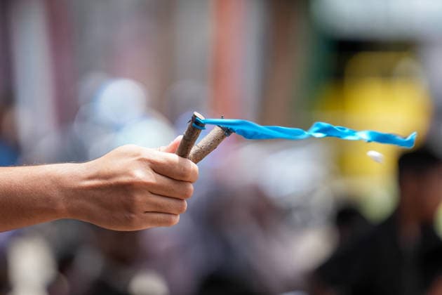 August 16, 2026, Banda Aceh, Aceh, Indonesia: Residents participate in a slingshot competition during a competition to celebrate the 81st Indonesian Independence Day in Banda Aceh, Aceh Province, Indonesia, on Sunday. Residents organized various traditional competitions to foster a sense of togetherness and entertain the local community in celebration of Independence Day. Banda Aceh Indonesia - ZUMAi115 20260816_zip_i115_013 Copyright: xMuhammadxIqbalx