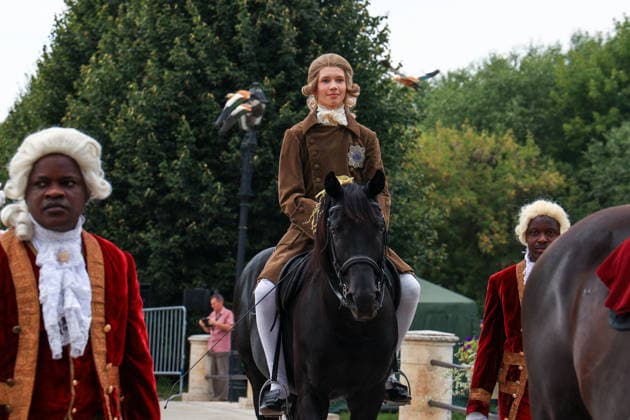 RUSSIA, MOSCOW - AUGUST 16, 2026: Participants in period costumes take part in a historical reenactment during the Tsaritsyno History Day festival at the Tsaritsyno Museum-Reserve. The event marks key moments from the summer of 1775, when Catherine the Great, the Empress of Russia, purchased the Chernaya Gryaz (future Tsaritsyno) estate, and the summer of 1787, when she visited the residence with her grandchildren during the 25th anniversary of her reign. Alyona Bzhakhova TASS  96253033