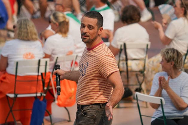 ZDF-Fernsehgarten 2026. Pietro Basile im ZDF Fernsehgarten mit dem Motto Italo-Schlager am 16.08.2026 in Mainz. Mainz ZDF Fernsehgarten Rheinland-Pfalz *** ZDF Fernsehgarten 2026: Pietro Basile at the ZDF Fernsehgarten, themed Italo Schlager, on August 16, 2026, in Mainz, Rhineland-Palatinate, ZDF Fernsehgarten