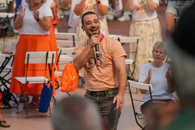 ZDF-Fernsehgarten 2026. Pietro Basile im ZDF Fernsehgarten mit dem Motto Italo-Schlager am 16.08.2026 in Mainz. Mainz ZDF Fernsehgarten Rheinland-Pfalz *** ZDF Fernsehgarten 2026: Pietro Basile at the ZDF Fernsehgarten, themed Italo Schlager, on August 16, 2026, in Mainz, Rhineland-Palatinate, ZDF Fernsehgarten