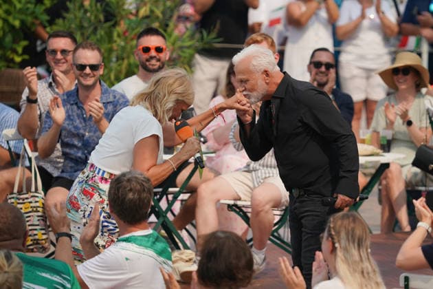 ZDF-Fernsehgarten 2026. Andrea (Kiwi) Kiewel und Nino de Angelo im ZDF Fernsehgarten mit dem Motto Italo-Schlager am 16.08.2026 in Mainz. Mainz ZDF Fernsehgarten Rheinland-Pfalz *** ZDF Fernsehgarten 2026: Andrea Kiwi Kiewel and Nino de Angelo at the ZDF Fernsehgarten, themed Italo Schlager, on August 16, 2026, in Mainz, Rhineland-Palatinate, ZDF Fernsehgarten