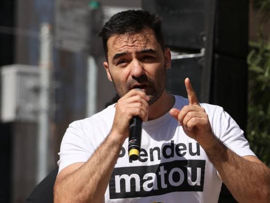 RECORD DATE NOT STATED Renan Santos holds his first campaign event at Largo Sao Francisco in Sao Paulo. Sao Paulo (SP), 08 16 2026 Politics Act Arthur do Val YouTuber and former state deputy of Sao Paulo Arthur do Val speaks during an event held this Sunday (16), in Largo Sao Francisco, in the center of the capital of Sao Paulo.(Foto: Leco Viana Thenews2 imago images) Renan Santos holds his first campaign event at Largo Sao Francisco in Sao Paulo.  Copyright: xLecoxVianax