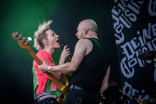 Die Deutsche Rockmusikerin Deine Cousine (Ina Bredehorn) am dritten Festival Tag des Highfield 2026 Highfield 2026 -Tag 3 - Deine Cousine *** German rock musician Deine Cousine Ina Bredehorn on the third day of the Highfield 2026 festival Highfield 2026 Day 3 Deine Cousine