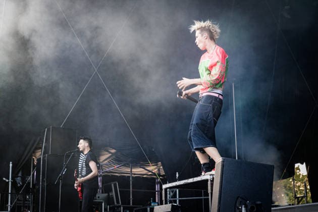 Die Deutsche Rockmusikerin Deine Cousine (Ina Bredehorn) am dritten Festival Tag des Highfield 2026 Highfield 2026 -Tag 3 - Deine Cousine *** German rock musician Deine Cousine Ina Bredehorn on the third day of the Highfield 2026 festival Highfield 2026 Day 3 Deine Cousine