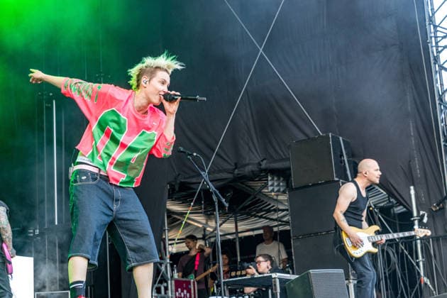 Die Deutsche Rockmusikerin Deine Cousine (Ina Bredehorn) am dritten Festival Tag des Highfield 2026 Highfield 2026 -Tag 3 - Deine Cousine *** German rock musician Deine Cousine Ina Bredehorn on the third day of the Highfield 2026 festival Highfield 2026 Day 3 Deine Cousine