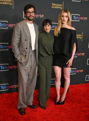 Televerse 2026 - Day 3 Paul Anthony Kelly, Constance Zimmer and Sarah Pidgeon arriving to Televerse 2026 - Day 3 held at the JW Marriot Hotel on August 16, 2026 in Los Angeles, CA. Los Angeles JW Marriot Hotel at L.A. Live California USA Copyright: xLeexWattx xAFF-USA.COMx