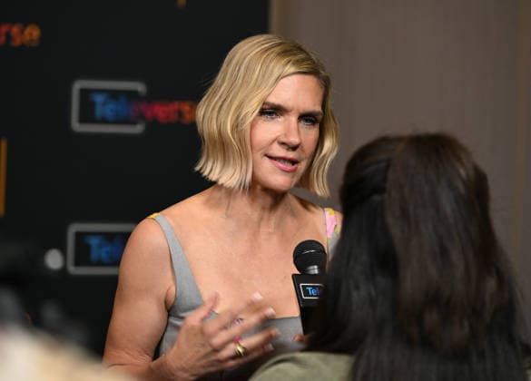 Televerse 2026 - Day 3 Rhea Seehorn arriving to Televerse 2026 - Day 3 held at the JW Marriot Hotel on August 16, 2026 in Los Angeles, CA. Los Angeles JW Marriot Hotel at L.A. Live California USA Copyright: xLeexWattx xAFF-USA.COMx