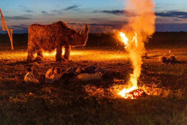 260816_PXL_Straw festival The 20th edition of the Slama Land Art Festival took place on the Kozjak wasteland in Baranja, Croatia, on August 16. 2026, on the edge of the KopaÄki Rit Nature Park. This internationally renowned land art festival has been combining contemporary art, nature and tradition for two decades through the creation of impressive sculptures made entirely of straw.  DavidxJerkovic PIXSELL
