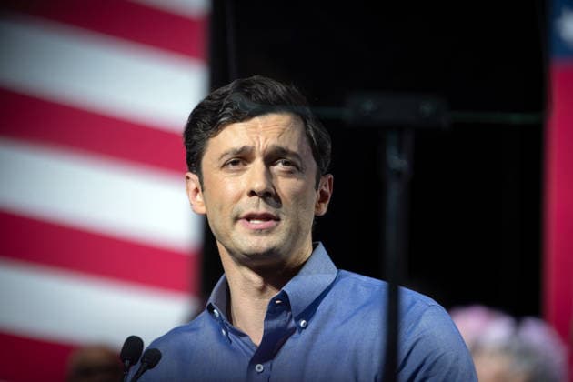 August 16, 2026, Atlanta, Georgia, USA: Sen. JON OSSOFF (D-GA) speaks to a capacity crowd at a rally in Atlanta Sunday, where he condemned Republican opponent Mike Collins over what Ossoff described as his Ã¢â‚¬oeclose tiesÃ¢â‚¬Â to white nationalism and white supremacists, including his alleged association with a neo-Nazi propagandist. Recent polls show Ossoff leading Collins by 9 points. Atlanta USA - ZUMAn03_ 20260816_zaf_n03_004 Copyright: xRobinxRaynex