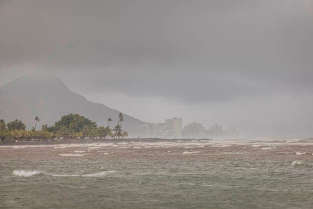 August 16, 2026, Honolulu, Hawaii, U.S: Diamond Head after Hurricane Lala struck Hawaii in the early morning hours of Sunday, August 16, 2026. Widespread flooding and power outages plagued the area following the high winds and rain brought by the hurricane. Honolulu U.S  - ZUMAd149 20260816_zap_d149_004 Copyright: xJamesxD.xDeCampx