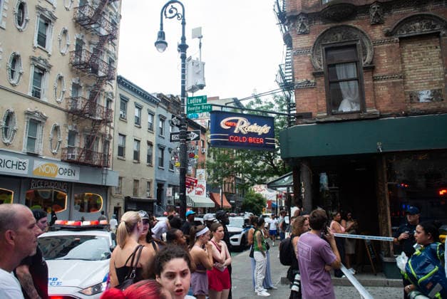 August 16, 2026, New York City, New York, USA: NYPD officers shot and killed a man they said was armed with a butcher s knife inside an apartment building on the Lower East Side Sunday, August 16th, 2026 afternoon. Officers were called out to the building for reports of an assault. When they got there, they said they found a blood trail on the stairs. Officers followed the blood trail, and found a man, identified as 54-year-old Wei Chan, who they said was armed with a butcher s knife. According to the department, officers ordered Chan to show his hands multiple times, and he refused. That s when officers shot Chan. .Wei Chan was taken to a nearby hospital where he was later pronounced dead. The shooting happened around 4 p.m. at a building  - ZUMAt442 20260816_znp_t442_004 Copyright: xBillyxTompkinsx