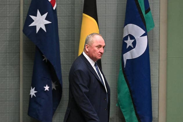 QUESTION TIME, One Nation member for New England Barnaby Joyce arrives during Question Time in the House of Representatives at Parliament House in Canberra, Monday, August 17, 2026. ( NO ARCHIVING CANBERRA AUSTRALIAN CAPITAL TERRITORY AUSTRALIA  Copyright: xLUKASxCOCHx 20260817125840587225