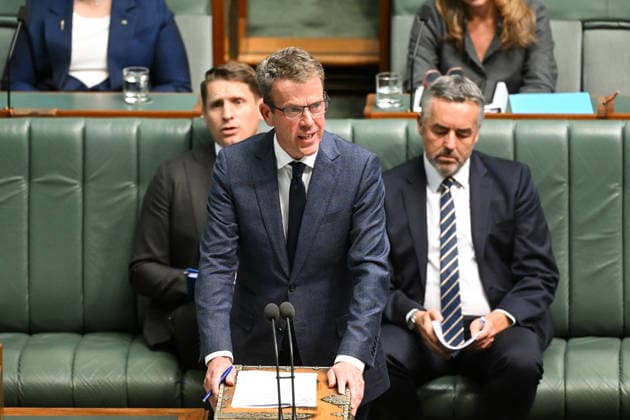 QUESTION TIME, Manager of Opposition Business Dan Tehan speaks during Question Time in the House of Representatives at Parliament House in Canberra, Monday, August 17, 2026. ( NO ARCHIVING CANBERRA AUSTRALIAN CAPITAL TERRITORY AUSTRALIA  Copyright: xLUKASxCOCHx 20260817114858700461