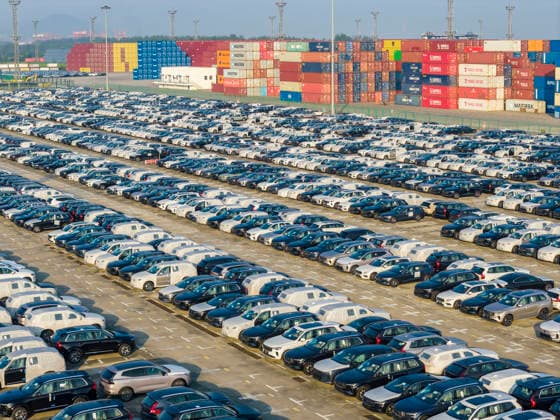 Nanjing Port Vehicles Export A large number of cars are gathering in Longtan Port Area of Nanjing Port waiting to be loaded onto ships for export in Nanjing, Jiangsu Province, China on August 17, 2026. Nanjing Jiangsu China  Copyright: xCFOTOx i1786975159956