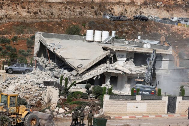 Israeli forces demolish two-story Palestinian house in East Jerusalem EAST JERUSALEM - AUGUST 17: A view of the damage and rubble after Israeli forces demolished a two-story Palestinian-owned residential building in Qalandiya town, northwest of East Jerusalem, on August 17, 2026. The demolition left at least 15 Palestinians homeless. Issam Rimawi Anadolu Jerusalem Israel. Editorial use only. Please get in touch for any other usage.  Copyright: x2026xAnadoluxIssamxRimawix