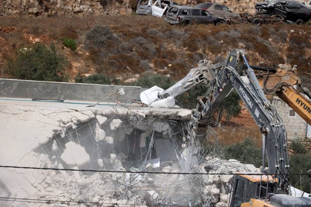 Israeli forces demolish two-story Palestinian house in East Jerusalem EAST JERUSALEM - AUGUST 17: A view of the damage and rubble after Israeli forces demolished a two-story Palestinian-owned residential building in Qalandiya town, northwest of East Jerusalem, on August 17, 2026. The demolition left at least 15 Palestinians homeless. Issam Rimawi Anadolu Jerusalem Israel. Editorial use only. Please get in touch for any other usage.  Copyright: x2026xAnadoluxIssamxRimawix