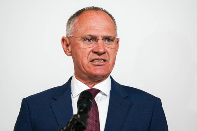 17.08.2026 - Europa, Österreich, Wien: Doorstep nach dem Arbeitsgespräch zwischen Innenminister Gerhard Karner und dem dänischen Migrationsminister Morten Bodskov zur Realisierung von Asylverfahren und Rückkehrzentren in Staaten außerhalb Europas *** August 17, 2026 Europe, Austria, Vienna Doorstep remarks following the working meeting between Interior Minister Gerhard Karner and Danish Minister of Migration Morten Bodskov on the implementation of asylum procedures and return centers in countries outside Europe Copyright: xLUKAxKOLANOVICx