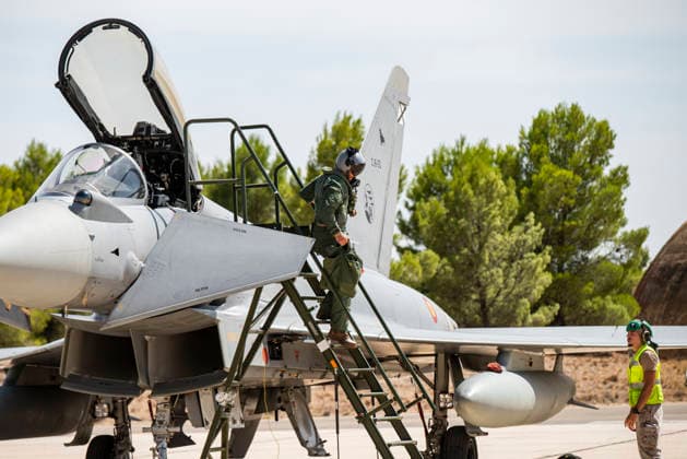 The Eurofighters that participated in the multinational exercise Pitch Black 26 held in Australia are returning to Albacete. The personnel and the six Eurofighters from the 14th Wing that participated in the multinational exercise Pitch Black 26 are returning to Albacete Air Base, on August 17, 2026, in Albacete, Castilla-La Mancha, Spain. Pitch Black 26 was a multinational air exercise held in northern Australia from July 20 to August 7, focusing on high-intensity combat maneuvers and joint missions. Spain participated with six Eurofighters and support aircraft, alongside forces from 21 countries, to strengthen operational coordination among allies. AUGUST 17, 2026 Víctor Ferná Albacete, Castile-La Mancha Albacete, Castile-La Mancha,  Copyright: xVictorxFernandezx 7718787