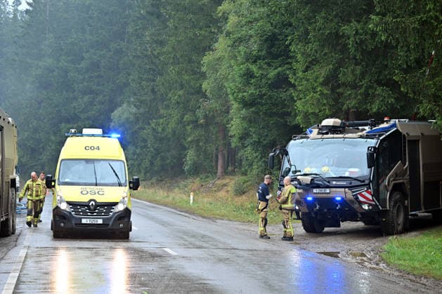 Forest fire continues in eastern Belgium HAUTES FAGNES, BELGIUM - AUGUST 17: Firefighting crews continue to intervene in areas that can be reached by land as a forest fire continues to burn in the Hautes Fagnes region of eastern Belgium on August 17, 2026. The fire, which broke out on Friday, has affected approximately 3,000 hectares, while its spread has slowed compared with previous days. Dursun Aydemir Anadolu Brussels Belgium. Editorial use only. Please get in touch for any other usage.  Copyright: x2026xAnadoluxDursunxAydemirx