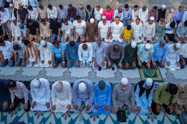 August 17, 2026, Srinagar, Jammu And Kashmir, Srinagar: Thousands of Muslims from across Kashmir gathered to offer annual congregational prayer called Khoja Digar on the 3rd month of the Islamic calendar, outside the shrine of Sufi Saint Khawaja Naqashband in Srinagar. Srinagar Srinagar - ZUMAs382 20260817_zip_s382_007 Copyright: xSyeedxShawlx
