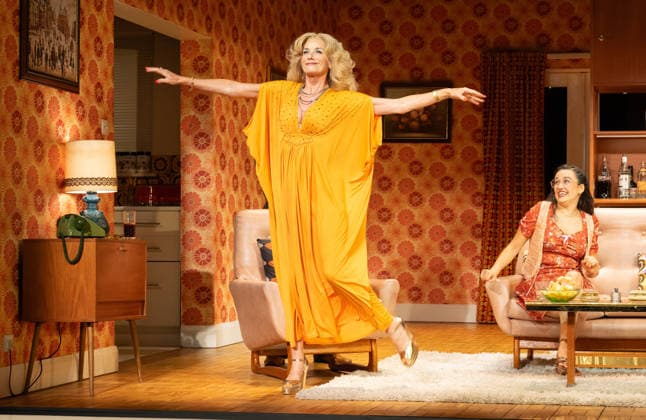 Tamzin Outhwaite and Lauren Patel performs a scene at the production photocall of Abigail s Party, at The Harold Pinter Theatre in London, England. UK. Monday 17th August 2026. Copyright: xJamesxWarrenx ABIGAIL S PARTY - PRODUCTION PHOTOCALL20