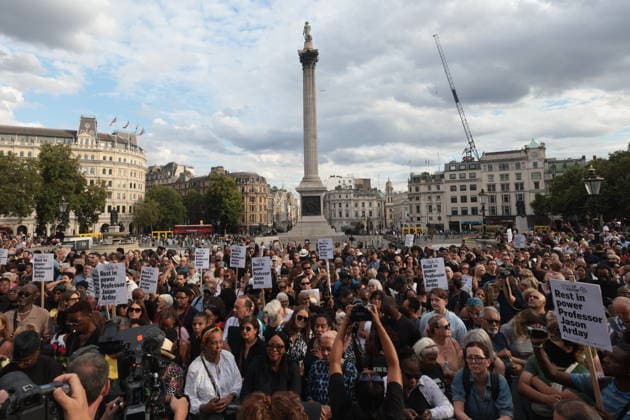 . 17 08 2026. London, United Kingdom. Vigil for Jason Arday. Vigil in Trafalgar Square for Jason Arday.  xMartynxWheatleyx xi-Imagesx IIM-26950-0051