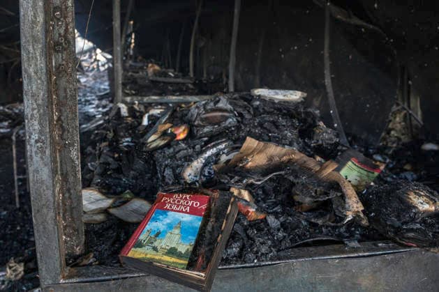 Aftermath Of A Russian Ballistic Missile Strike On Ukraine s Largest Book Market In Ukraine Burned books are seen following a fire at Ukraine s largest book market, caused by a Russian ballistic missile attack on Kyiv overnight on August 16, 2026. Kyiv Ukraine  Copyright: xMaxymxMarusenkox originalFilename: musiienko-notitle260817_np1H9.jpg