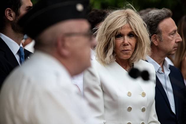 Liberation Ceremony in Bormes-les-Mimosas PHOTOPQR NICE MATIN Camille Dodet Bormes-les-Mimosas Bormes-les-Mimosas August 18, 2026 Photo PQR Camille Dodet Var Matin August 17, 2026 Bormes-les-Mimosas Final Liberation Ceremony in Bormes-les-Mimosas for President of the Republic Emmanuel Macron Photo: PQR Camille Dodet Var Matin August 17, 2026 Bormes-les-Mimosas Final Liberation Ceremony in Bormes-les-Mimosas for President of the Republic Emmanuel Macron Pictured: First Lady Brigitte Macron and Stéphane Bern French President Emmanuel Macron during a ceremony commemorating the 82nd anniversary of the Allied Operation Dragoon landings in Provence and the liberation of the village of Bormes-les-Mimosas during World War II, in Bormes-les-Mimosas  Copyright: xPHOTOPQR NICExMATIN MAXPPPxCamillexDodetx 20260817NIM4310 20260817NIM4310
