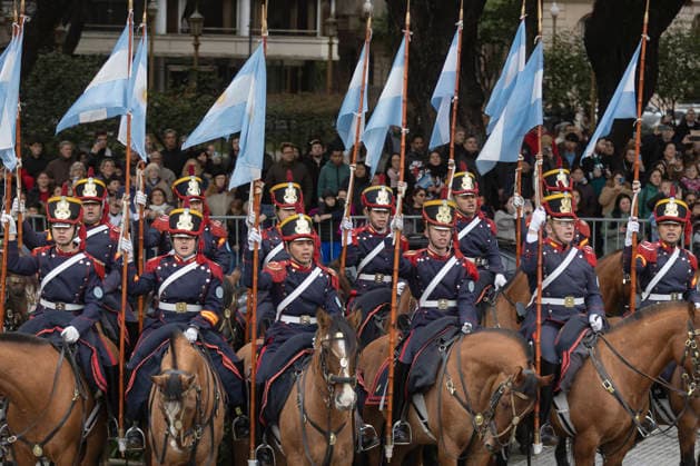 RECORD DATE NOT STATED Argentina: Milei at the ceremony honoring General San Martin. President Javier Milei delivered a speech at the San Martin Monument, located in the Retiro neighborhood of Buenos Aires, to mark the 176th anniversary of the Liberator™s passing Buenos Aires Argentina Copyright: xImagoxImages EstebanxOsoriox _52A0064