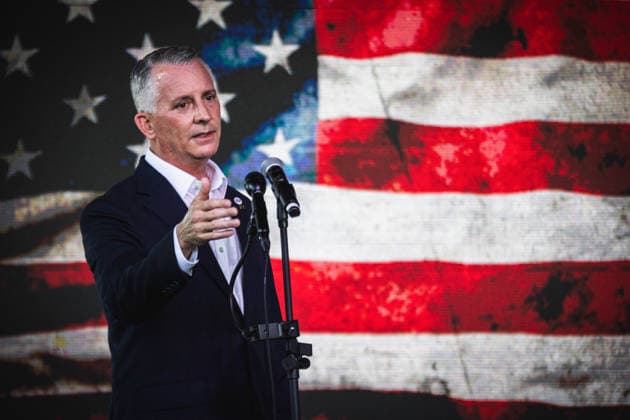 August 17, 2026, Tampa, Florida, USA: Democratic gubernatorial candidate DAVID JOLLY holds a final primary campaign rally at 1920 in Historic Ybor City just one day ahead of the elections in what will decide the Democratic nominee for the governors race. Tampa USA - ZUMAd256 20260817_znp_d256_034 Copyright: xDavexDeckerx