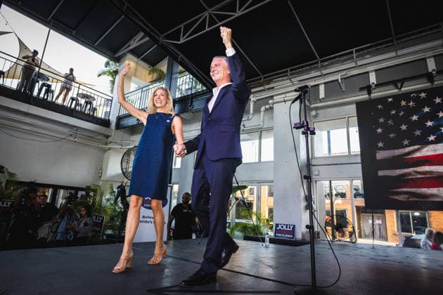August 17, 2026, Tampa, Florida, USA: Democratic gubernatorial candidate DAVID JOLLY holds a final primary campaign rally at 1920 in Historic Ybor City just one day ahead of the elections in what will decide the Democratic nominee for the governors race. Tampa USA - ZUMAd256 20260817_znp_d256_041 Copyright: xDavexDeckerx